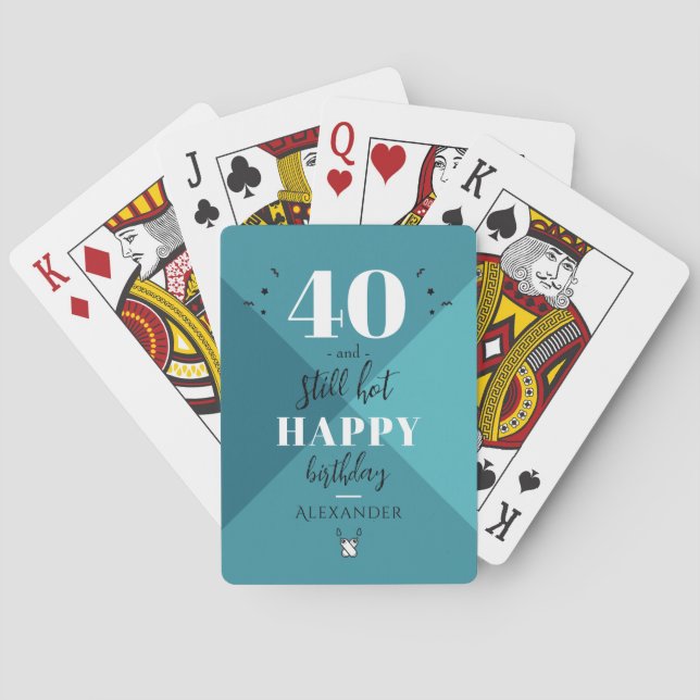 4O und immer noch heiß Spielkarten (Rückseite)