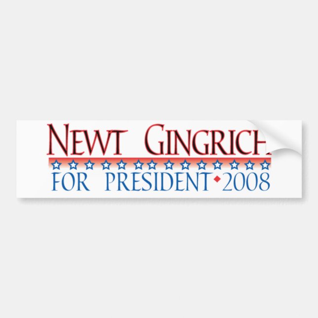 4prez-gingrich autoaufkleber (Vorne)