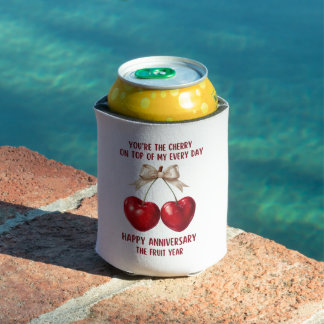 4th Anniversary Card, Fruit Anniversary Ornament Dosenkühler