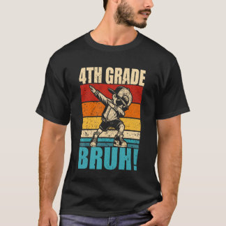 4th Grade Bruh Dabbing Boy Fourth Grade Squad Boy  T-Shirt