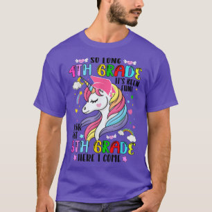 4th Grade Graduation Magical Unicorn 5th Grade Her T-Shirt