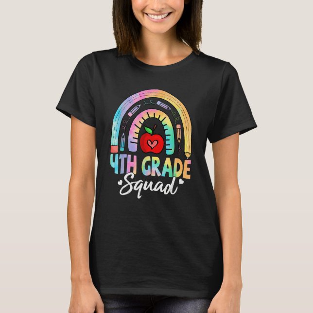 4th Grade Squad Back To School Fourth Grade Teache T-Shirt (Vorderseite)