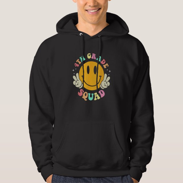 4th Grade Squad Fourth Grade 1st Day Of School Tea Hoodie (Vorderseite)