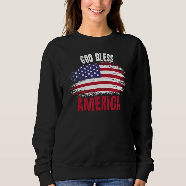 4th july apparel USA american flag 4th of july for Sweatshirt (Vorderseite)