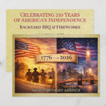 4th of July America 1776 to 2026 USA 250th Party