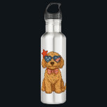 4th of July Dog Edelstahlflasche<br><div class="desc">4th of July Dog</div>