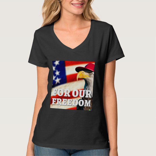 4th of July freedom symbol T-Shirt (Vorderseite)
