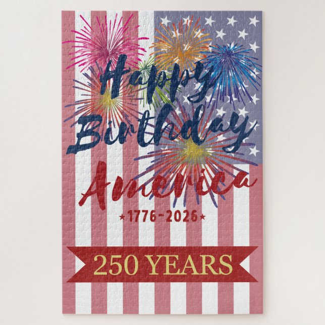 4th of July Happy Birthday America USA 250th (Vertikal)