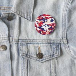4th of July, Independence day, Camouflage Beige Button