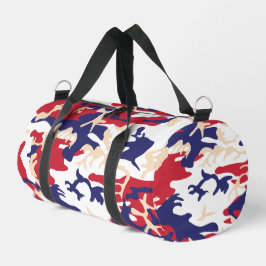 4th of July, Independence day, Camouflage Beige Duffle Bag