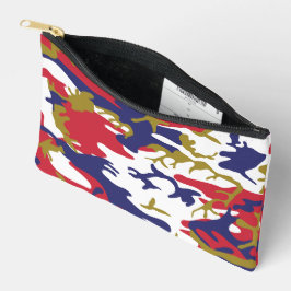 4th of July, Independence day, Camouflage Gold Zubehörtasche