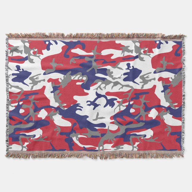 4th of July, Independence day, Camouflage Gray Decke (Vorderseite)