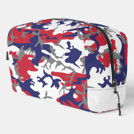 4th of July, Independence day, Camouflage Gray Waschbeutel