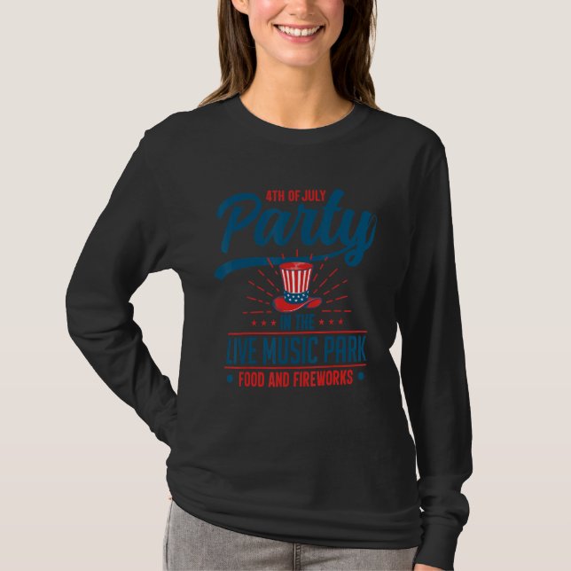 4th Of July Independence Day Us American Flag Patr T-Shirt (Vorderseite)