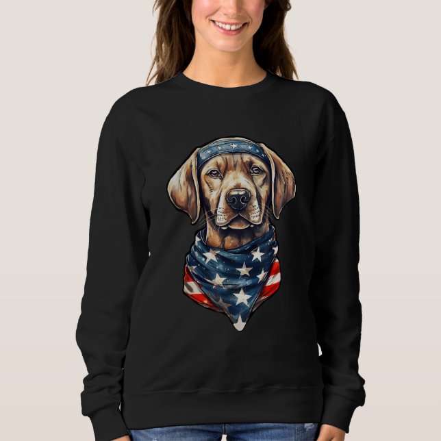 4th Of July  Men & Women American Flag Patriotic D Sweatshirt (Vorderseite)