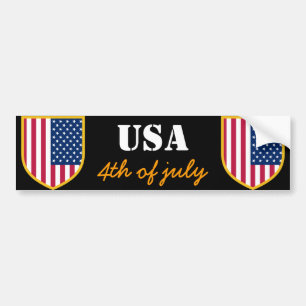 4th of July Patriotic bumper sticker