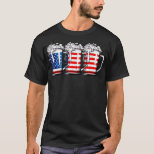 4th Of July Shirts For Men Beer American Flag Wome