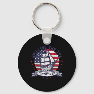 4th of July Spilling The Tea Since 1773 History Te Schlüsselanhänger