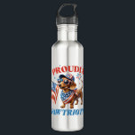 4th of July USA Patriotic Dog Proudly Edelstahlflasche<br><div class="desc">4th of July USA Patriotic Dog Proudly</div>
