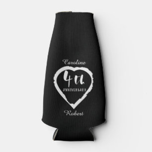 4TH Wedding Anniversary Linen Slik Flaschenkühler
