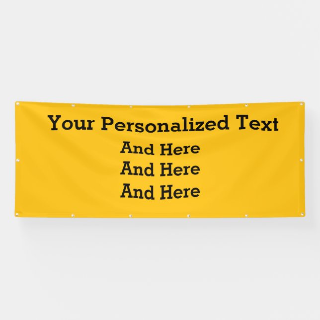 4'x10' Banner für benutzerdefinierte Unternehmen (Horizontal)