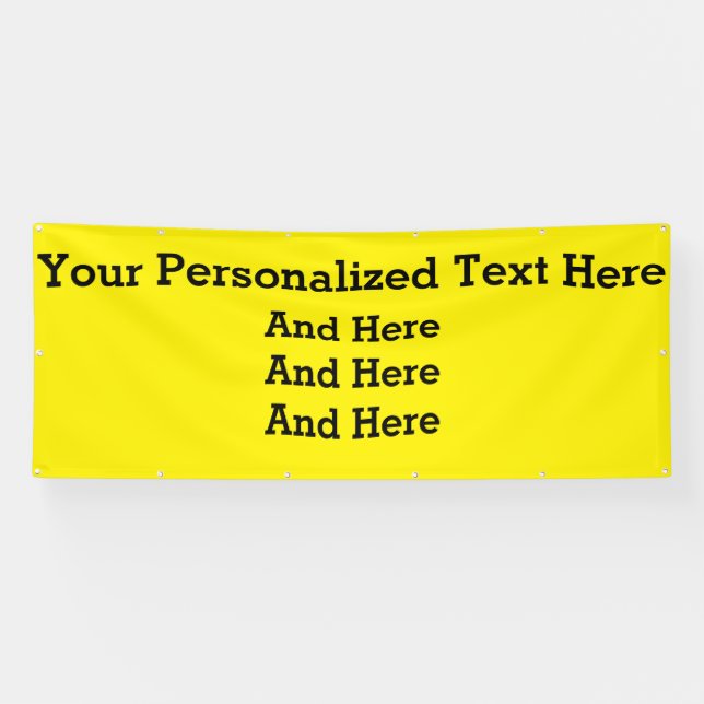4'x10' Banner für benutzerdefinierte Unternehmen (Horizontal)