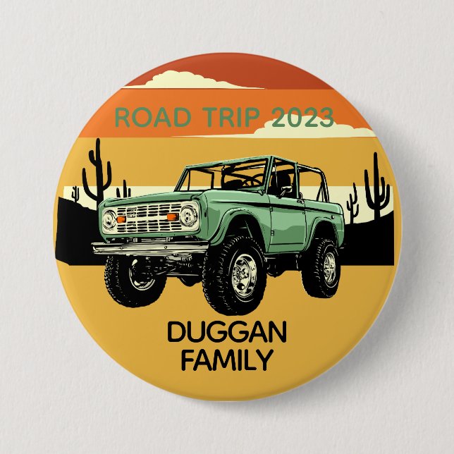 4x4-Produktfamilie Personalisierter Text Button (Vorderseite)