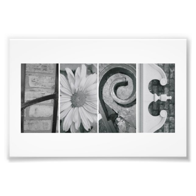 4x6 Alphabet Letter Fotografie Print Hope (Vorne)