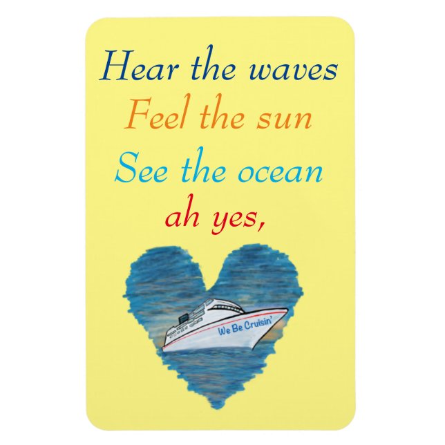 4x6 Cruise Kabine Door Magnet (Vertikal)