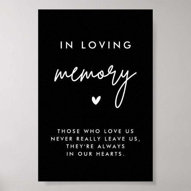 4x6-Zeichen für das Gedächtnis "Black in Love Memo Poster (Vorne)