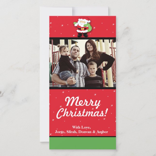 4x8 Carte photo des ornements de Noël (Devant)