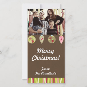 4x8 Fotokarte für Weihnachtsschmuck Feiertagskarte