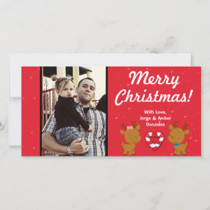 4x8 Weihnachtsschmuck FOTO Card Feiertagskarte