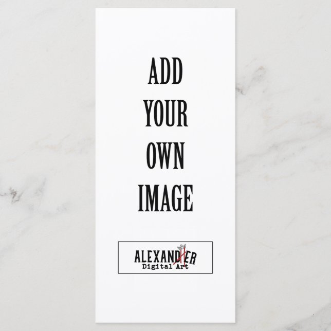 4x9" Flachkarte Menükarte (Vorderseite)