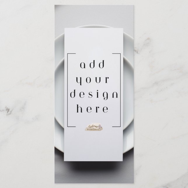 4x9" Menü oder Programm Benutzerdefinierter Entwur (Vorderseite)