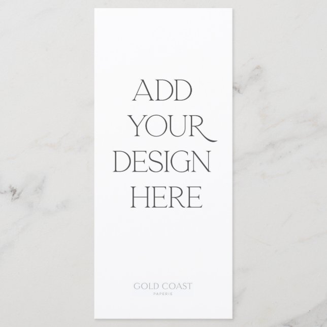 4x9" Menü oder Programmausdruck Menükarte (Vorderseite)