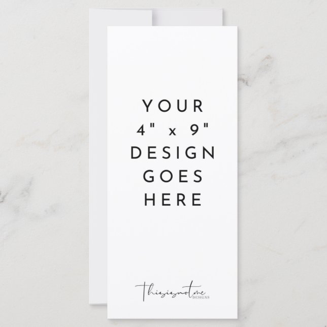 4x9" Vorlage für das Programmmenü (Vorderseite)