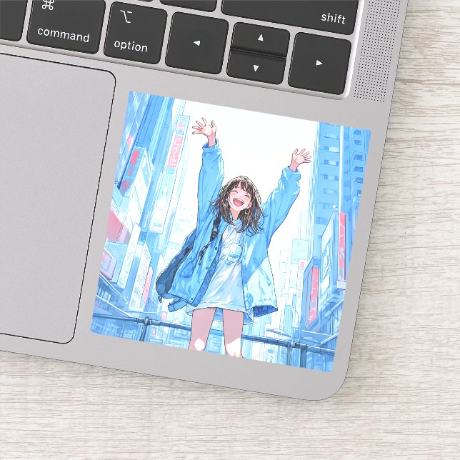 5万人達成記念シール seal｜寿司娘 GenerativeAI Aufkleber (Detail)