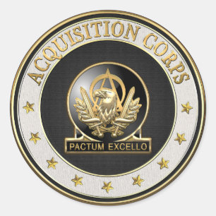 [500] Acquisition Corps (AAC) Regimentsinsignien Runder Aufkleber