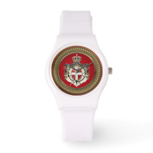 [500] Auftrag von Malta - SMOM Wappen Armbanduhr
