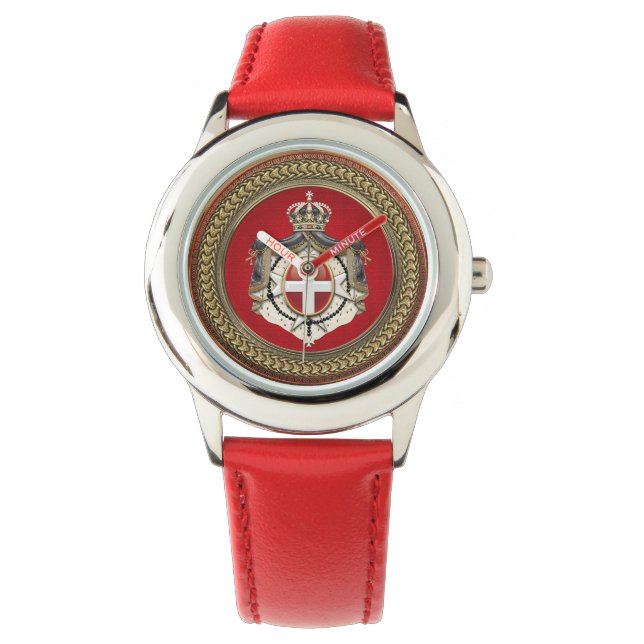 [500] Beschluss Maltas - SMOM-Wappen Armbanduhr (Vorderseite)