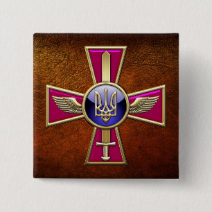 [500] Emblem der ukrainischen Luftwaffe Button