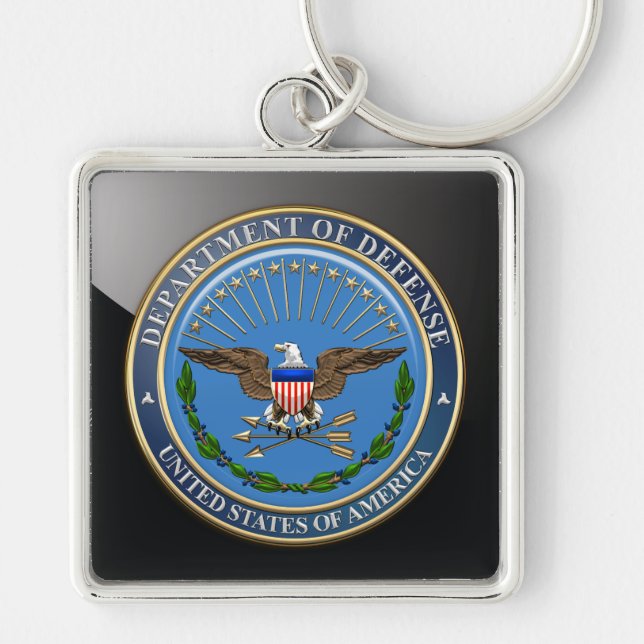 [500] Emblem des US-Verteidigungsministeriums (DOD Schlüsselanhänger (Vorne)