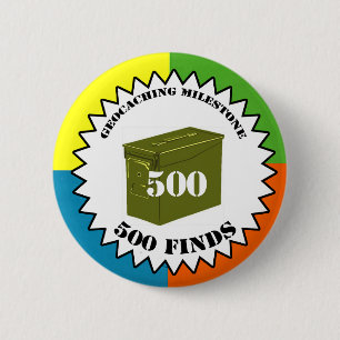 500 Entdeckungs-Meilenstein-Knopf Button