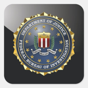 [500] FBI Special Edition Quadratischer Aufkleber