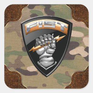 [500] Forward Observer (FIST) [Emblem] Quadratischer Aufkleber