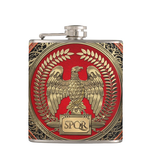 [500] Goldrömischer Kaiseradler Flachmann (Vorderseite)