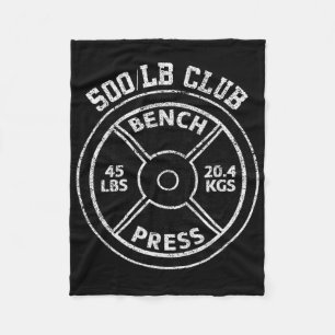 500 Pfund Bankdrücken Club Fitnessstudio Gewichthe Fleecedecke