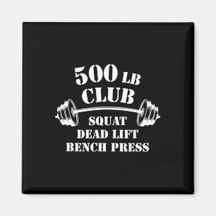 500 Pfund Klub Fitnessstudio Gewichtheben Kraftdre Magnet