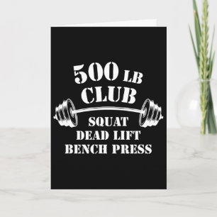 500 Pfund Klub Fitnessstudio Gewichtheben Powerlif Karte